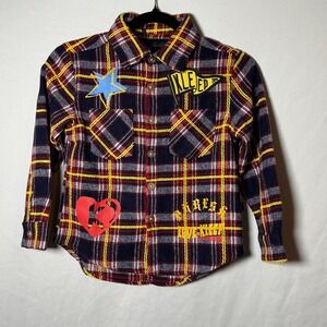 NWT Toddler 4th Flannel Button Up Shirt